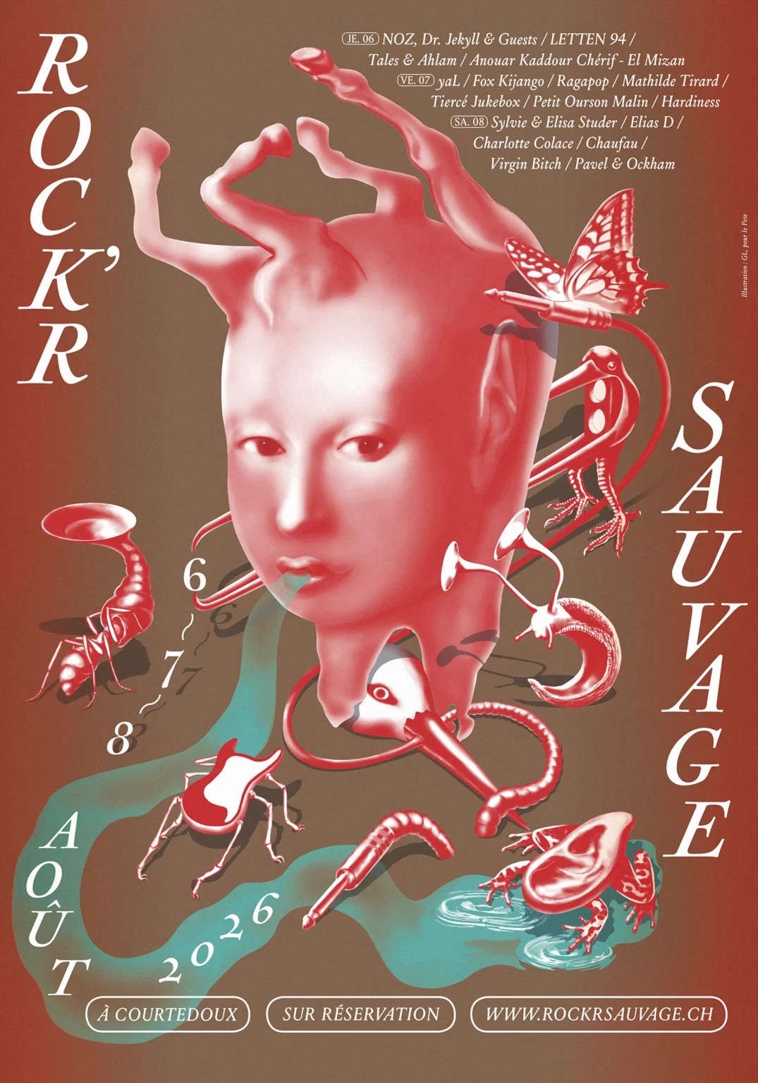 affiche Rock'R'Sauvage 2026
