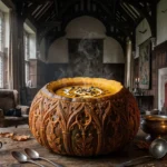 soupe à la courge d'halloween